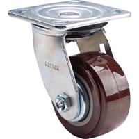Roulette, Pivotant, 4" (101,6 mm), Polyur&eacute;thane,  M & M Nord Ouest Inc
