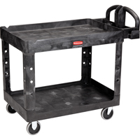 Heavy Duty Utility Cart - 4546-00, 2 Tiers, 26" x 33-1/4" x 55", 750 lbs. Capacity M & M Nord Ouest Inc