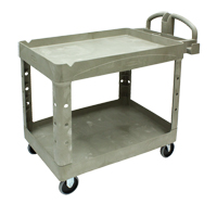 Heavy Duty Utility Cart - 4520-88, 2 Tiers, 25-1/4" x 39" x 44", 500 lbs. Capacity M & M Nord Ouest Inc