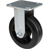 Mold-on Caster, Rigid, 6" (152.4 mm), Rubber, 550 lbs. (249 kg.) M & M Nord Ouest Inc