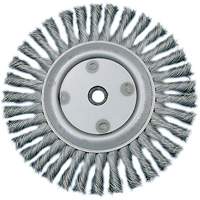 Meule &agrave; fils nou&eacute;s torsad&eacute;s, Dia. 6", Fils 0,02", Arbre 5/8"-1/2, Acier M & M Nord Ouest Inc