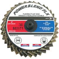 Powerblend FLX Roll-on Flap Disc, 3" x Type R, Z40 Grit, Zirconia Alumina M & M Nord Ouest Inc
