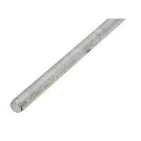 Threaded Rod, 1/4"-20, 36" L, Galvanized, Grade 2 Grade M & M Nord Ouest Inc
