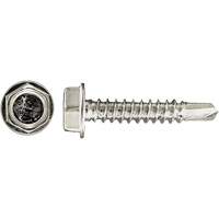 100-Piece Drill-X&reg; Hex HD Tapping Screws, #12 Dia., 1-1/4" L, Zinc Plated M & M Nord Ouest Inc