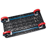 Chariots &agrave; plateforme en plastique, 48" lo x 24" la, 2500 lb cap, Roues Polyur&eacute;thane M & M Nord Ouest Inc