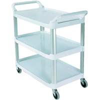 Open-Sided Shelf Cart, 3 Tiers, 40" x 37" x 20", 300 lbs. Capacity M & M Nord Ouest Inc