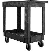 Flat Handle Utility Cart, 2 Tiers, 34" x 31-1/4" x 16", 500 lbs. Capacity M & M Nord Ouest Inc