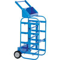 Chariot portatif pour mat&eacute;riaux bobin&eacute;s, Acier, 11 Montants, 19-1/2" la x 43-1/4" h x 17-1/2" p, Capacit&eacute; de 150 lb M & M Nord Ouest Inc