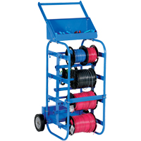 Chariot portatif pour mat&eacute;riaux bobin&eacute;s, Acier, 11 Montants, 19-1/2" la x 43-1/4" h x 17-1/2" p, Capacit&eacute; de 150 lb M & M Nord Ouest Inc