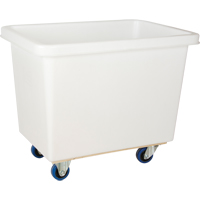 Tapered Wall Box Truck, White Polyethylene, 37" L x 26" W x 31" H, 9 cu. ft. Volume, 600 lbs. Capacity M & M Nord Ouest Inc