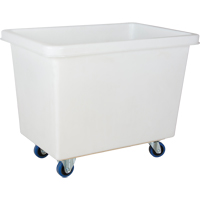 Tapered Wall Box Truck, White Polyethylene, 39" L x 27" W x 31" H, 12 cu. ft. Volume, 600 lbs. Capacity M & M Nord Ouest Inc