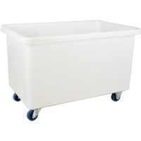 Straight Wall Box Truck, White Polyethylene, 46" L x 28" W x 31" H, 14 cu. ft. Volume, 600 lbs. Capacity M & M Nord Ouest Inc