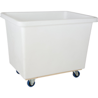 Tapered Wall Box Truck, White Polyethylene, 43" L x 30" W x 34" H, 16 cu. ft. Volume, 600 lbs. Capacity M & M Nord Ouest Inc