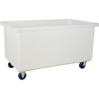 Straight Wall Box Truck, White Polyethylene, 57" L x 34" W x 33" H, 22 cu. ft. Volume, 600 lbs. Capacity M & M Nord Ouest Inc