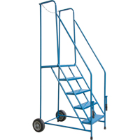 Trailer Access Rolling Ladder with Rails, 4 Steps, 22" Step Width, 37" Platform Height, Steel M & M Nord Ouest Inc