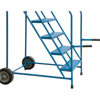 Trailer Access Rolling Ladder with Rails, 4 Steps, 22" Step Width, 37" Platform Height, Steel M & M Nord Ouest Inc