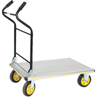 Folding Ergo-Handle Platform Truck, Aluminum, 660 lbs., 35-1/2" L x 24" W, 41" High M & M Nord Ouest Inc