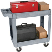 Chariot utilitaire de luxe, 2 tiers, 25" x 35-1/2" x 43,5"/43-1/2", Capacit&eacute; 550 lb M & M Nord Ouest Inc
