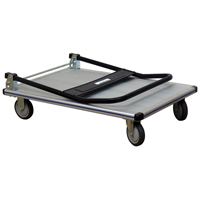 Folding Handle Platform Truck, Aluminum, 550 lbs., 35-1/2" L x 24" W, 35-1/2" High M & M Nord Ouest Inc