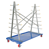 Chariot &agrave; cadre en A pour barres et tuyaux, Acier, 36-3/4" la x 73-3/4" p x 72-1/2" h, Capacit&eacute; de 2000 lb M & M Nord Ouest Inc