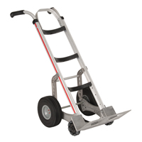 Self-Stabilizing Hand Truck, Dual Handle, Aluminum, 55'' Height, 500 lbs. Capacity MO528 | M & M Nord Ouest Inc