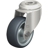 Stainless Steel Thermoplastic Elastomer Caster, Swivel, 3-1/8" (79.5 mm) Dia., 220 lbs. (100 kg.) Capacity M & M Nord Ouest Inc