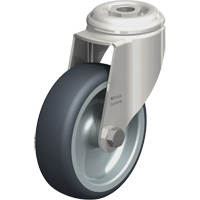 Stainless Steel Thermoplastic Elastomer Caster, Swivel, 4" (102 mm) Dia., 240 lbs. (108 kg.) Capacity M & M Nord Ouest Inc