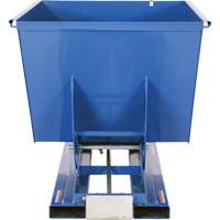 Conteneur autobasculeur, Acier, 1-1/2 vg³, Bleu M & M Nord Ouest Inc