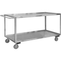 Chariot avec tablettes de calibre industriel, 2 Tiers, 18-1/8" la x 42" h x 35" p, Capacit&eacute; 1200 lb M & M Nord Ouest Inc