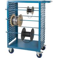 Mobile Wire Spool Cart, Steel, 6 Rod, 21" W x 48" H x 38" D, 1200 lbs. Capacity MP086 | M & M Nord Ouest Inc