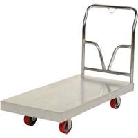 Chariot &agrave; plate-forme en aluminium, 24" la x 48" lo, 3600 lb cap, Roues Polyur&eacute;thane M & M Nord Ouest Inc
