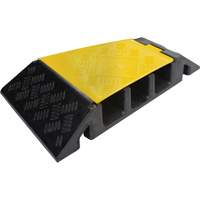 Powerhouse Heavy-Duty Right Turn Cable Protector, 3 Channels, 12" L x 19.75" W x 3" H M & M Nord Ouest Inc