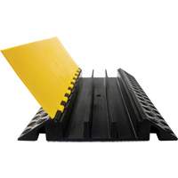 Powerhouse Heavy-Duty Straight Cable Protector, 3 Channels, 36" L x 19.75" W x 3" H M & M Nord Ouest Inc