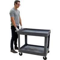 Utility Service Cart, 2 Tiers, 24-5/8" x 32-1/2" x 40", 550 lbs. Capacity M & M Nord Ouest Inc