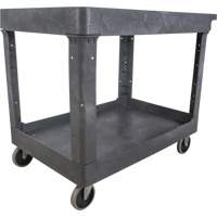 Utility Service Cart, 2 Tiers, 24-5/8" x 32-1/2" x 40", 550 lbs. Capacity M & M Nord Ouest Inc