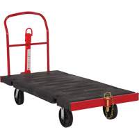 Towable Platform Cart, 64-1/4" L x 30-1/2" W, 2500 lbs. Cap., Polyolefin Wheels M & M Nord Ouest Inc