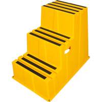 Industrial Step Stool, 3 Steps, 34-13/16" x 22-7/16" x 28-1/2" High M & M Nord Ouest Inc