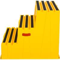 Industrial Step Stool, 3 Steps, 34-13/16" x 22-7/16" x 28-1/2" High M & M Nord Ouest Inc