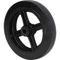 Mold-On Rubber Wheel, 10" (254 mm) Dia. x 2" (50.8 mm) W, 948 lbs. (430 kg) Capacity M & M Nord Ouest Inc