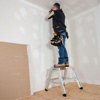 Poste de travail chevalet de sciage portatif, Cadre Aluminium, 12-1/4" p x 24" h M & M Nord Ouest Inc