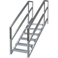 SmartStairs 6-10 Steps Modular Construction Stair System, 75" H M & M Nord Ouest Inc