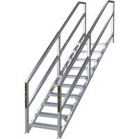 SmartStairs 6-10 Steps Modular Construction Stair System, 75" H M & M Nord Ouest Inc