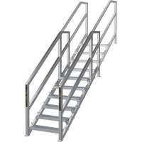 SmartStairs 6-10 Steps Modular Construction Stair System, 75" H M & M Nord Ouest Inc