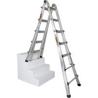 &eacute;chelle t&eacute;lescopique multifonction, Aluminium, 300 lb, CSA calibre 1A M & M Nord Ouest Inc