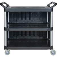 Chariot utilitaire, 3 tiers, 19-3/4" x 37-1/2" x 40-1/4", Capacit&eacute; 250 lb M & M Nord Ouest Inc