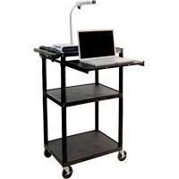 Electric Utility Cart, 3 Tiers, 24" x 42" x 18", 300 lbs. Capacity M & M Nord Ouest Inc