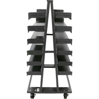Chariot &agrave; cadre en A robuste &agrave; deux c&ocirc;t&eacute;s avec 12 plateaux, 38" x 30" x 63", Capacit&eacute; 2500 lb M & M Nord Ouest Inc
