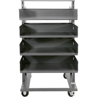 Chariot &agrave; cadre en A robuste &agrave; deux c&ocirc;t&eacute;s avec 8 plateaux &agrave; rebords, 38" x 30" x 63", Capacit&eacute; 2500 lb M & M Nord Ouest Inc