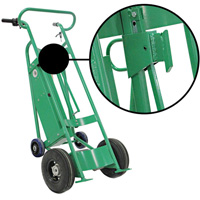 Powered Drum Hand Truck with Pneumatic Wheels M & M Nord Ouest Inc