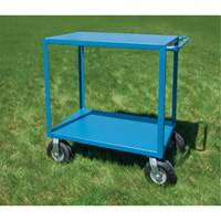 Outdoor Shelf Cart, 2 Tiers, 18" W x 39" H x 33" D, 1200 lbs. Capacity M & M Nord Ouest Inc